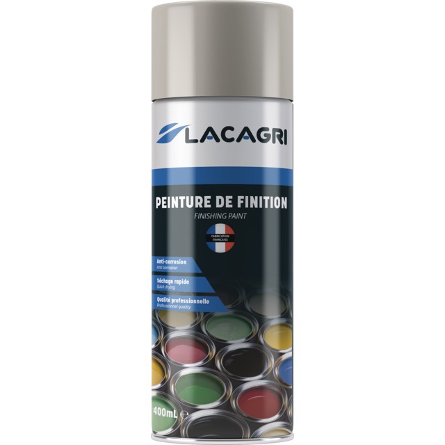 Peinture de Finition Gris KUHN Aerosol 400ML Lacagri référence fournisseur 241777